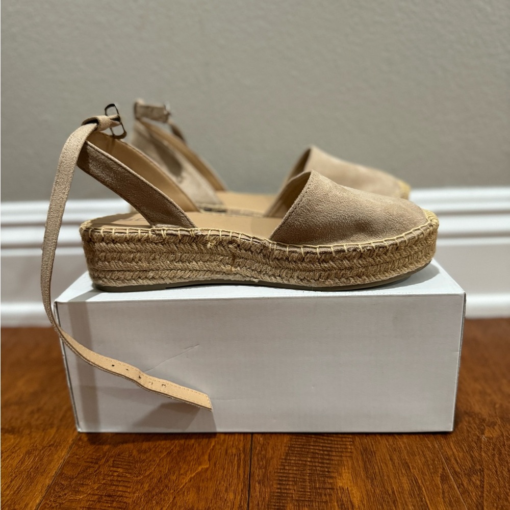 Soda Women's Open Toe Ankle Strap Espadrille Sandal